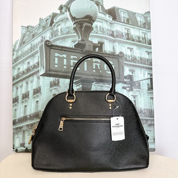 Coach 2553 Katy Satchel In Signature Canvas IM/BLACK - Picture 4 of 8